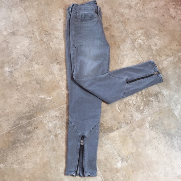 Denimocracy Gray Skinny Jeans Zipper Ankles - Picture 7 of 7